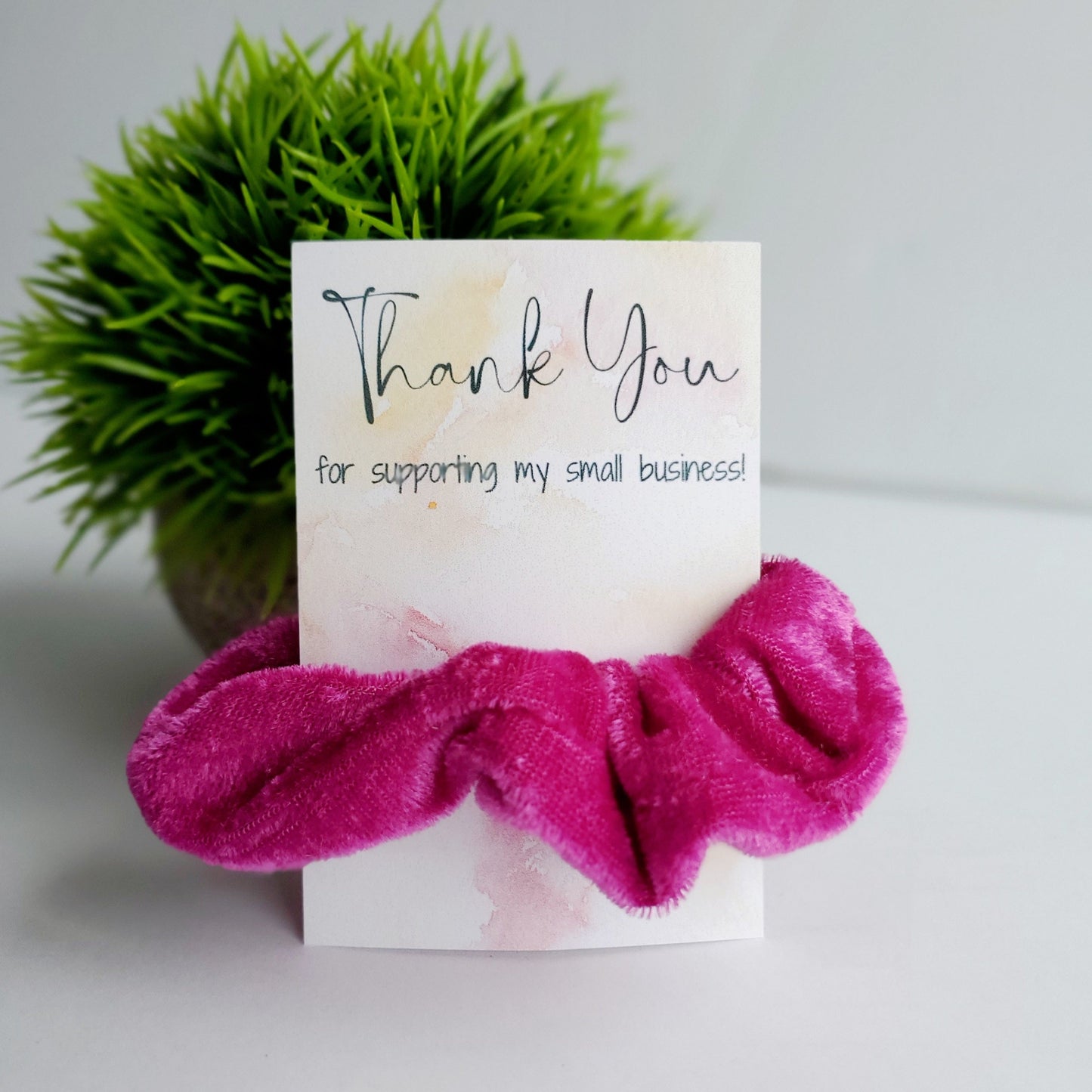 Thank You- Small Business Cards & Scrunchies