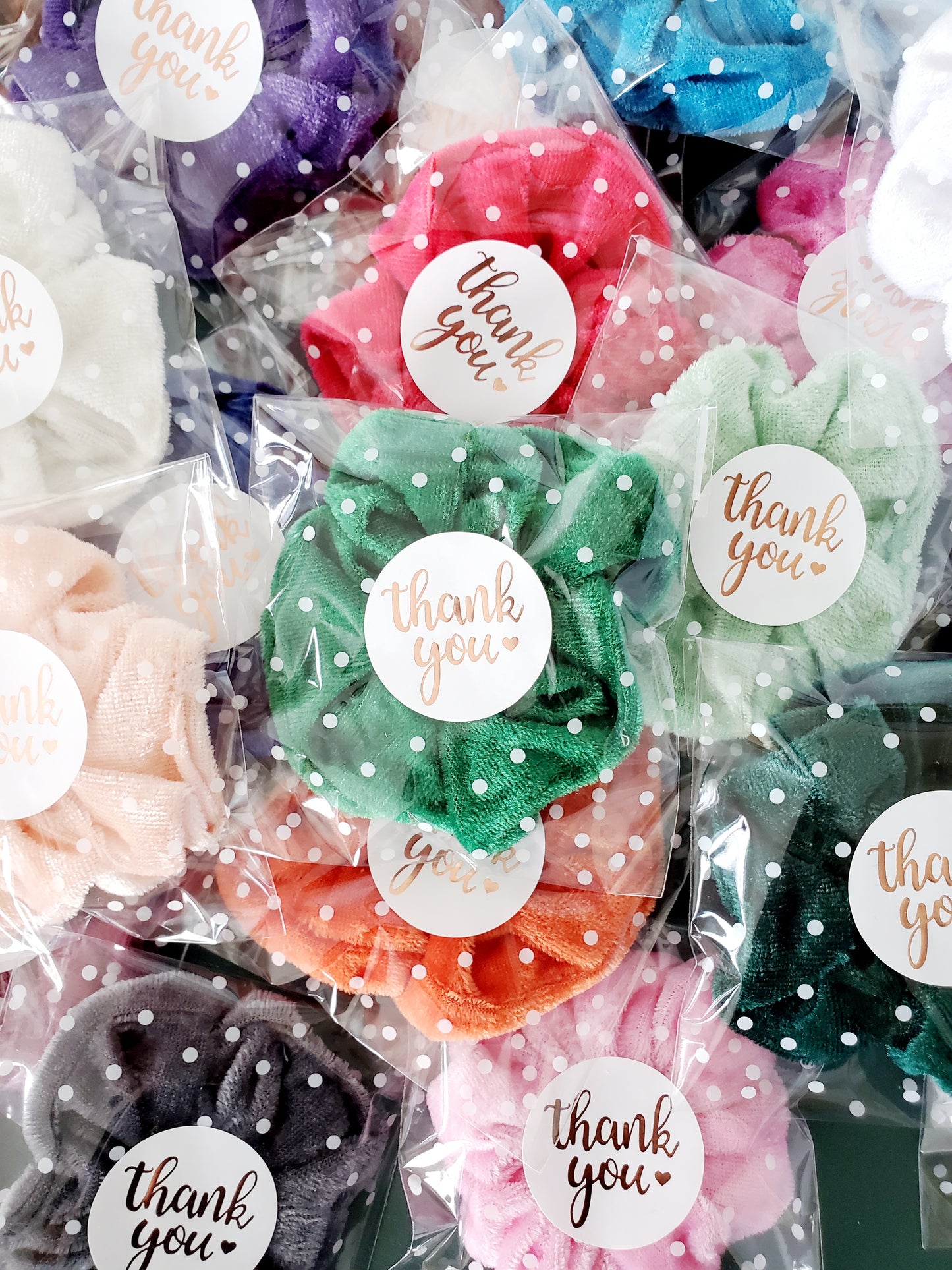 Thank You Scrunchies | Assorted colors