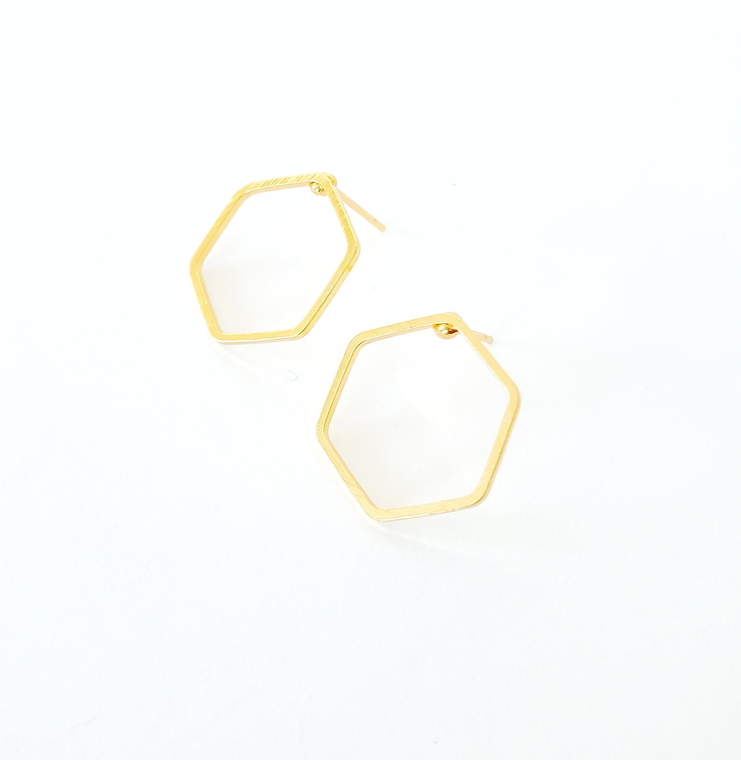 Gold Hexagon Earrings | Jewelry | DIYer
