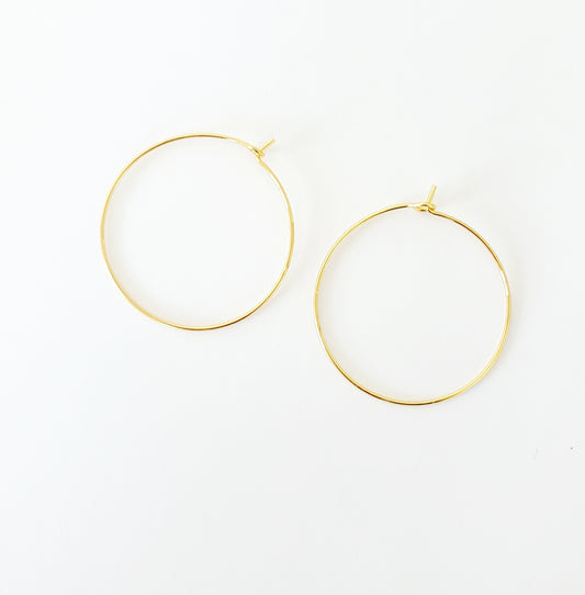 Gold Hoop Earrings | Jewelry