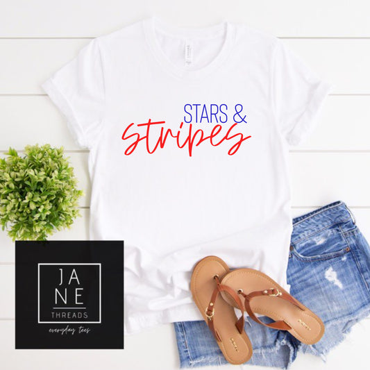 Stars And Stripes | Mom Shirt