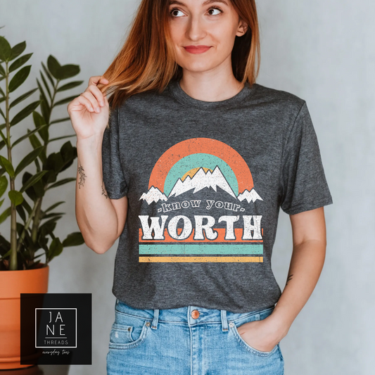 Know Your Worth T-shirt | Wholesale
