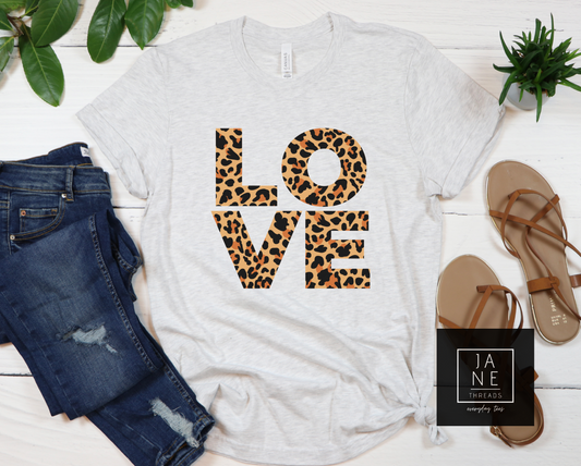Leopard Print Love | Mom Shirt